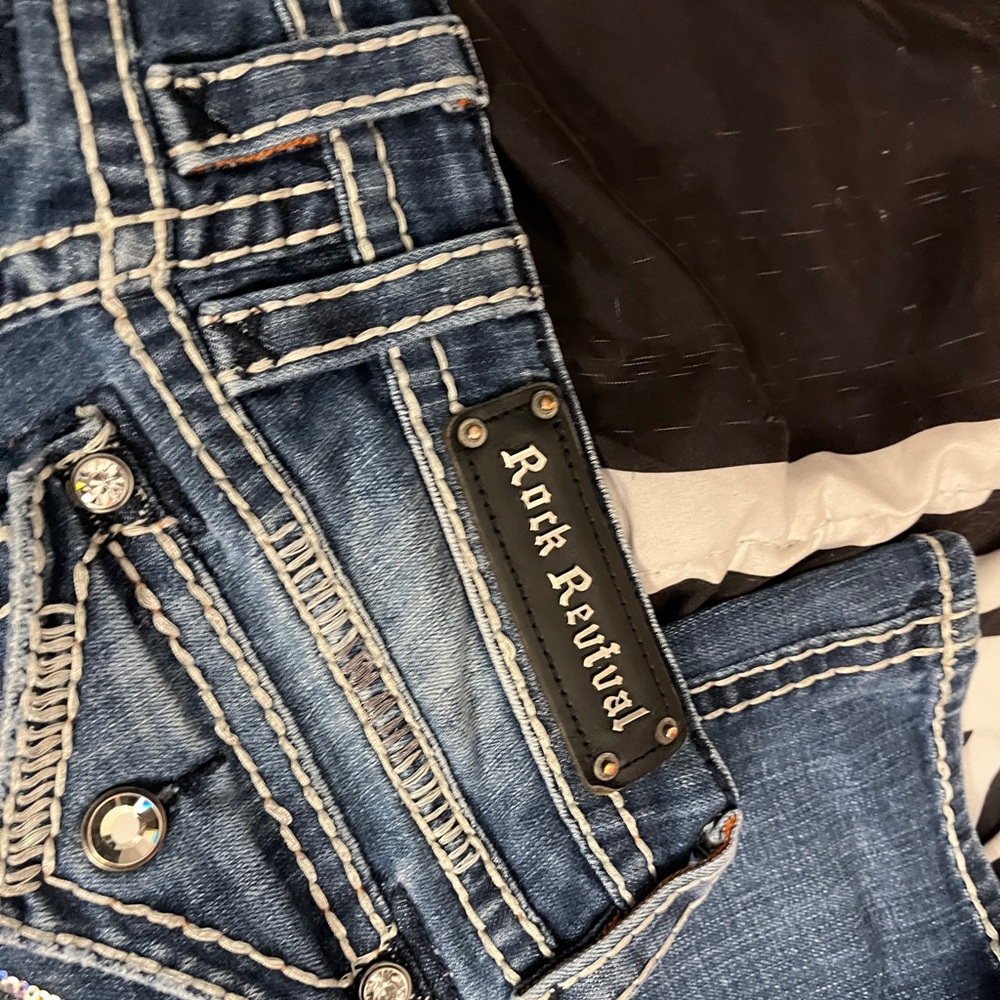Rock Revival Y2K Rhinestone Bootcut Jeans - Picture 3 of 4